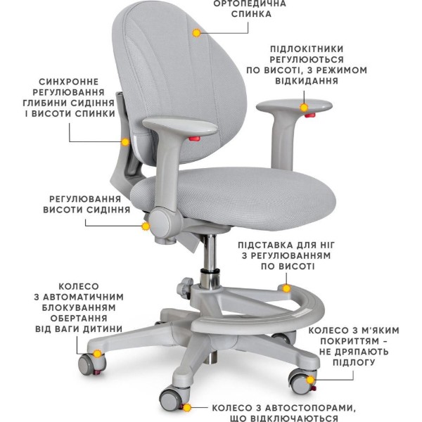 Фото - Кресло детское Evo-kids Mio G (Y-407 G)
